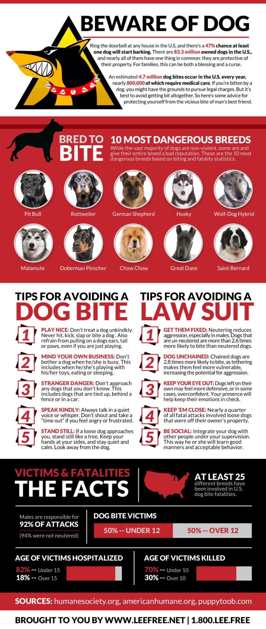avoid dog attack Beware of Dog