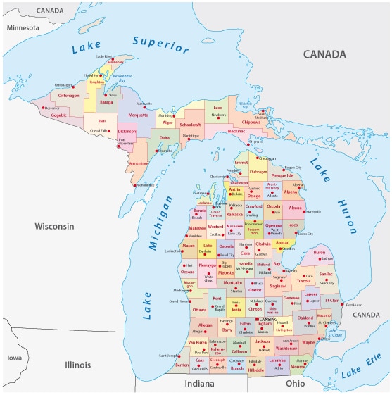 Steinberg michigan map