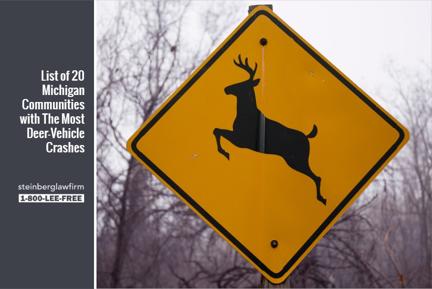 20 Michigan Communities With The Most Deer Crashes