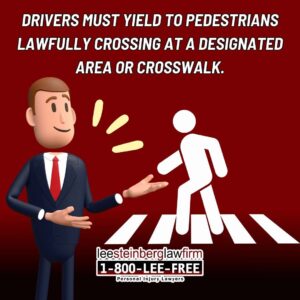 drivers must yield to pedestrians